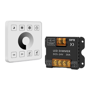 AP LED Dimmer Manual <b>Switch</b> 20A PWM Controller with RF 86-panel <b>Remote</b> (20m) control for Constant Voltage <b>Light</b> Strips - Product Image 1