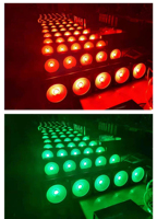 Lumière de scène LED matricielle RGB 3 en 1 à 5 têtes, intérieure/extérieure, effet DMX, lampe pour bar, club, spectacle, installation de projet