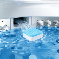 Tablettes détartrantes écologiques jetables en poudre, haute mousse, puissant nettoyant pour lave-linge, fabriqué en Chine