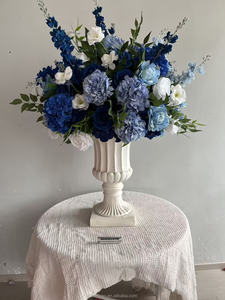 Centro de Mesa con Bola de Flores Artificiales de Rosas Blancas y Orquídeas, Ideal para Decoración de Mesas Altas en Bodas, Venta al Por Mayor - Product Image 6