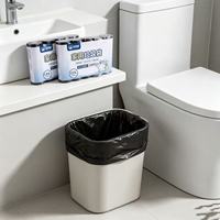 Sacs poubelles noirs pour la maison, 5 rouleaux, 125 unités, sacs poubelles résistants pour la cuisine, la salle de bain, le bureau