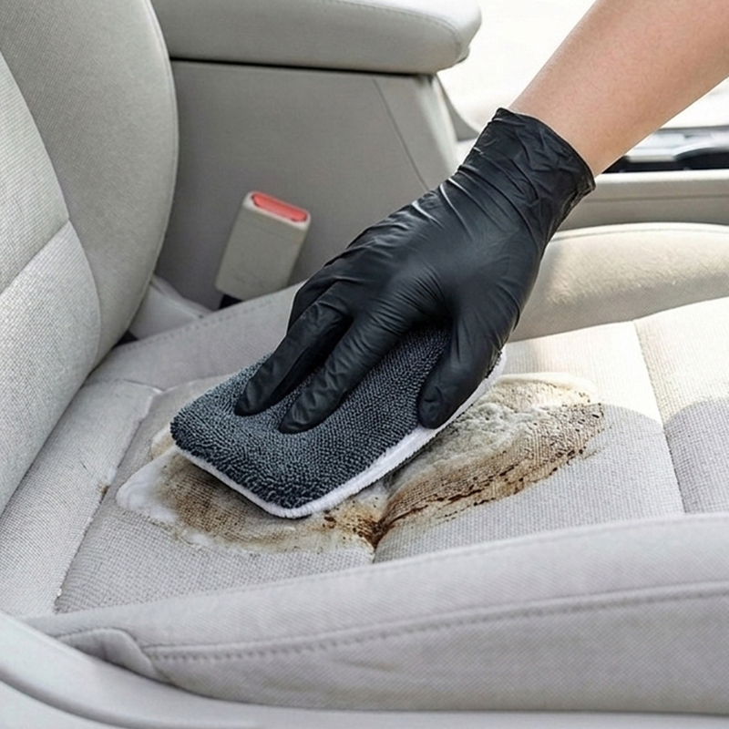 Premium Twisted Plush Car Interior Scrub