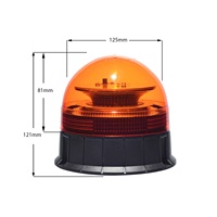 Nouvelle lampe stroboscopique d'avertissement ambre 24V, balise de signalisation d'urgence (SMBX SM808PP) pour camions/véhicules d'ingénierie/bus scolaires/mines