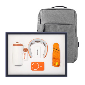 Business Gift Set Coffee Cup Neck Massager Gift Box Corporate Client Custom Logo Annual Meeting Souvenir 3C Welcome Gifts