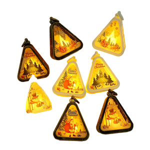 Christmas Retro IP44 Rechargeable LED <b>Candle</b> Holders Snow Globe Lantern Santa Lighted Gifts <b>Winter</b> Xmas Indoor Outdoor - Product Image 2