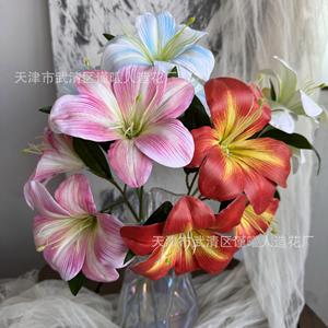 Fleurs artificielles de lys Jinxi imprimées en 3D pour décorations de mariage et accessoires de photographie - Product Image 2