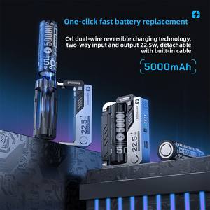 Batterie externe en plastique à clipser, échange de batterie en un clic, grande capacité, <span class=keywords><strong>chargeur</strong></span> de batterie 21700, charge rapide 22,5 W, <span class=keywords><strong>portable</strong></span> - Product Image 2