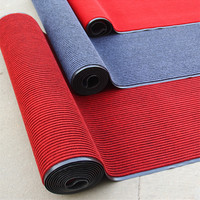 Tapis de style hôtel tapis anti-dérapant tapis en rouleau non tissé à double nervure avec support en PVC