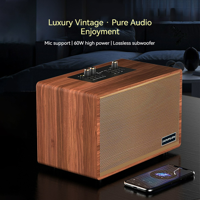 High Quality for 5.3 Waterproof Outdoor Portable Speaker 60W Bass Subwoofer 12H Playtime Mobile Phone Custom Bulk Supply