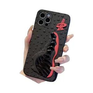 批发升华时尚运动品牌Aj篮球3D硅胶手机外壳适用于Iphone 15 14 13 12 11 Pro Max 7 8 Plus