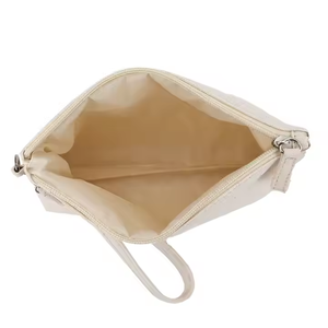 Bolsa de Maquillaje de Lona de Lino con Logotipo Personalizado, Neceser de Viaje Ecológico Natural con Cremallera, Bolsa de Cosméticos de Calicó para Belleza - Product Image 5