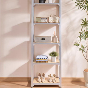 Aluminum Profile <b>Clothes</b> <b>Rack</b> Standing Type Wardrobe Storage Multipurpose - Product Image 2