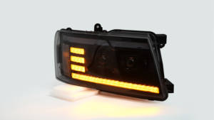 مصابيح أمامية معدلة بتقنية LED من DK <span class=keywords><strong>Motion</strong></span> لسيارة نيسان باترول Y61، تجميع المصابيح الأمامية 2007-2022، الجيل الخامس من المصابيح الأمامية - Product Image 3