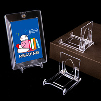 Support de table en acrylique pour cartes de gradation avec coins arrondis lisses, support mobile pour cartes TCG, présentoir de badges