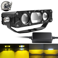 Nouveau projecteur LED de calandre découpé au laser 85-60W, feux auxiliaires LED ultra-lumineux pour modification extérieure de voitures et motos
