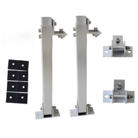 Support en aluminium pour panneaux solaires photovoltaïques, système d'installation réglable à pieds groupés en aluminium