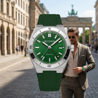 Produsen Jam Tangan Quartz Pria Mewah Custom Reloj Oem Odm Tahan Air Dial Bercahaya Desain Tali Karet Jam Tangan Olahraga Untuk Pria