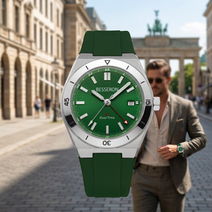 Montre à quartz de luxe pour homme, fabrication sur mesure, Reloj OEM ODM, étanche, cadran lumineux, bracelet en caoutchouc, montre de sport pour homme - Product Image 3