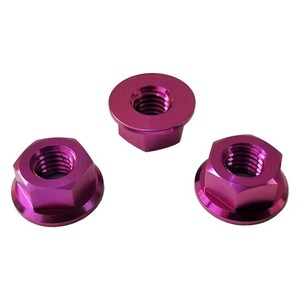 Tuercas hexagonales de titanio con brida, clase 8.8, autoblocantes, totalmente roscadas, de 7/16 pulgadas, pulidas, para coches de carreras, herrajes automotrices - Product Image 4