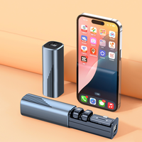Nuevo Micrófono Inalámbrico Lavalier, Micrófono Magnético Redondo para YouTube, Mini Micrófono de Solapa para Vlogging y Transmisión en Vivo