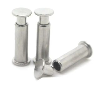 Paku Rivet Semi-tubular Kepala Pan Metrik Berlapis Seng Baja Karbon Digunakan untuk Album Hot Rivet - Product Image 3