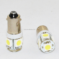 Ampoules LED de voiture Ba9s 5led 5050 5smd, super lumineuses, clignotants LED, éclairage intérieur de voiture, autres accessoires d'éclairage de voiture
