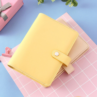 Agenda A5/A6 pour ordinateur portable en cuir PU, planificateur personnalisé à feuilles mobiles, classeur de billets avec fermeture magnétique
