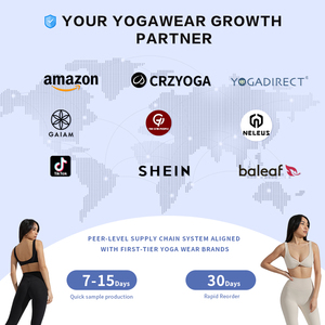 Spandex personnalisé, élasthanne, soutien-gorge de sport extensible dans les 4 sens, dos nu, torsadé sur le devant, shorts de yoga respirants, pantalons, leggings de gymnastique, 3 pièces, ensembles de yoga - Product Image 6