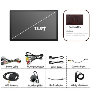 Zmecar U11 Pro Max <span class=keywords><strong>Android</strong></span> 8 core 2K 13.3 "QLED màn hình cảm ứng DSP Navigation GPS tựa đầu autoradio Stereo Car DVD Player - Product Image 6