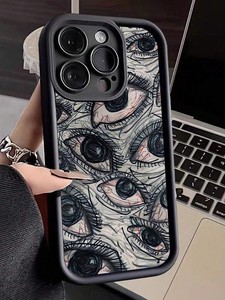 Ốp lưng điện thoại di động bảo vệ chống rơi bao gồm tất cả thiên thần cho iphone15 Series XR Model chất liệu TPU hoạt hình 'mắt kỳ quái' - Product Image 5