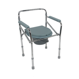 <span class=keywords><strong>Chaise</strong></span> de toilette portable, pliante, en acier, sous forme de <span class=keywords><strong>douche</strong></span> médicale, idéale pour les handicapés - Product Image 2