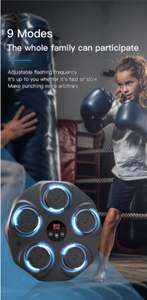 Cible de <span class=keywords><strong>boxe</strong></span> musicale intelligente, machine d'entraînement électronique, équipement de frappe pour entraînement, mur de frappe avec gants de MMA - Product Image 4