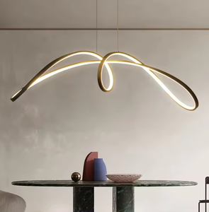 Líneas creativas comedor iluminación lineal nuevas luces colgantes de silicona LED contemporáneas minimalistas - Product Image 1