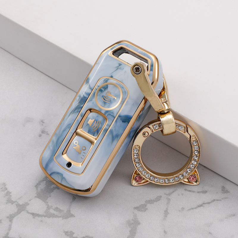 Blue+Key Ring