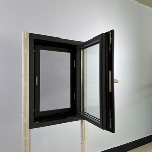 Ventanas <span class=keywords><strong>y</strong></span> Puertas de Aluminio Personalizadas de Fábrica, Ventanas de Vidrio Acristalado, Ventanas de Vidrio de Aluminio - Product Image 5