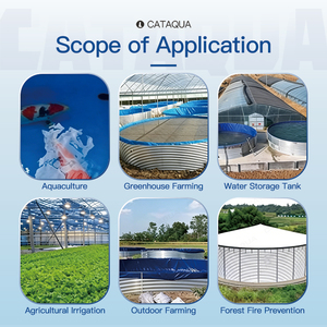 Bassin d'élevage de poissons en PVC de 1000L, épaisseur 0,9 mm, avec cadre métallique renforcé, qualité alimentaire, pour crevettes d'<span class=keywords><strong>eau</strong></span> douce en intérieur - Product Image 6