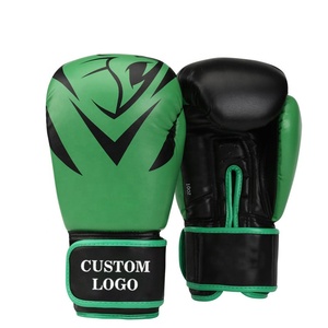 หนังแท้ที่กำหนดเองทำสีดำมวยถุงมือ - Product Image 6