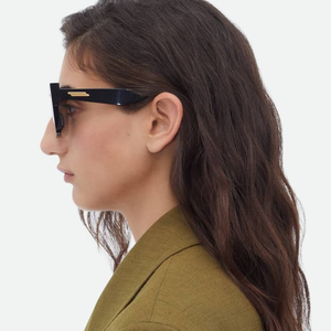 Bottega BV Oversized Square Sunglasses Thick Acetate Frame UV Protection Fashion Eyewear for Men Women Veneta - Product Image 3