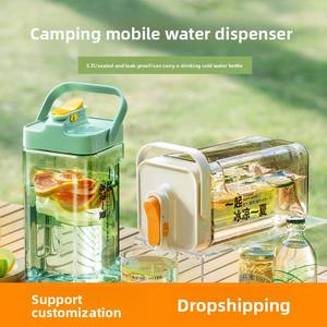 फैक्टरी थोक 3.5l साफ प्लास्टिक ठंडे पानी का रस डिस्पेंसर के साथ चाय ठंडा निकालने के लिए खुला फ्रिज सुविधाजनक रस डिस्पेंसर - Product Image 5