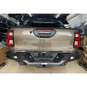 越野高品质钢前保险杠牛栏后保险杠适用于HILUX RANGER NP300 TRITON L200 BT50 D-MAX AMAROK后保险杠 - Product Image 1