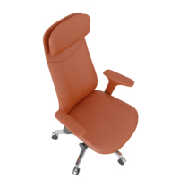 Chaise de direction en cuir avec verrouillage d'inclinaison réglable, siège réglable en hauteur pour hôtel et salle de réunion