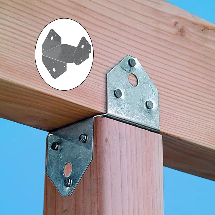 Nhà máy cung cấp kim loại Wall Mount Kệ hỗ trợ khung góc mã gỗ Doanh nối kim loại Góc chân đế