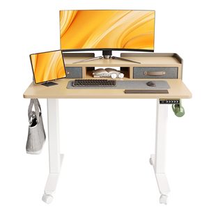 Controlador de escritorio ajustable en altura popular al por mayor, escritorio elevador eléctrico con altura ajustable con 2 cajones pequeños - Product Image 6