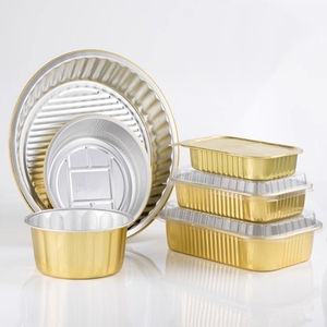 RE3G Échantillon Gratuit Récipient Alimentaire en Or Mini Gobelet à Dessert Jetable en Aluminium Carré Mooncake Ustensiles de Cuisson Feuille d'Aluminium P - Product Image 3