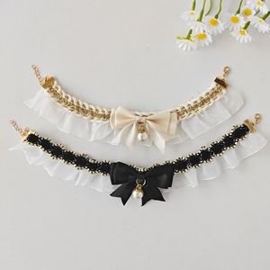 <b>Cat</b> scarf collar, dog bib, decorative pet bib necklace, lace bow tie scarf neck <b>ring</b> - Product Image 1