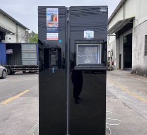<span class=keywords><strong>Réfrigérateur</strong></span> à double <span class=keywords><strong>porte</strong></span> côte à côte de grande capacité avec refroidissement par air et <span class=keywords><strong>distributeur</strong></span> d'<span class=keywords><strong>eau</strong></span> <span class=keywords><strong>Réfrigérateur</strong></span> à économie d'énergie - Product Image 2
