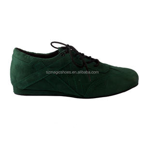 Zapatos de Baile Profesionales Unisex Cómodos de Ante Sintético Naranja para <span class=keywords><strong>Bachata</strong></span>, Baile de Salón, Jazz, con Suela Cepillada y Tacón Plano - Product Image 5