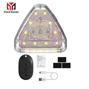 <span class=keywords><strong>Luz</strong></span> Estroboscópica LED Inalámbrica con Control Remoto, Baliza de <span class=keywords><strong>Emergencia</strong></span> para Auto, Camión, Vehículo, Dron, Lámpara Triangular de Seguridad Portátil RM7 - Product Image 2