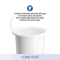 Qualité Garantie COMIL PLAST Vase funéraire de style italien européen pour monument, pierre tombale, insert de cimetière, souvenir funéraire, mausolée religieux