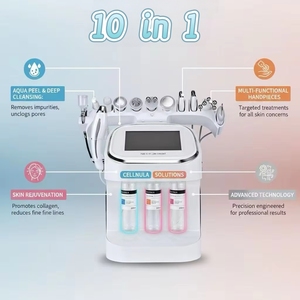 เครื่องไฮดราอควาพีล 10-in-1 รุ่นใหม่ล่าสุด แบล็คเพิร์ล สำหรับไมโครเดอร์มาเบรชั่น บำรุงผิวหน้า สปาดูแลผิว ฟังก์ชั่นทำความสะอาดล้ำลึก ปลั๊กแบบ US - Product Image 5